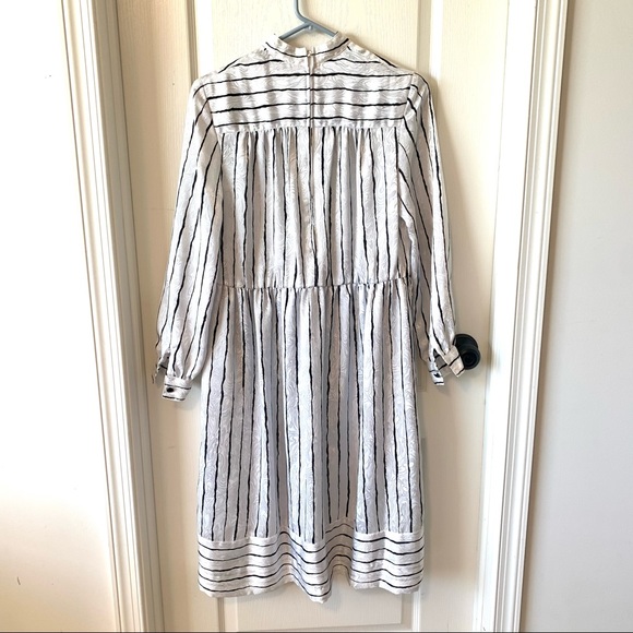 Vintage BROWNSTONE STUDIO Lightweight Striped Long Sleeve Dress—SZ. 4 - Picture 10 of 13